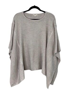 LOFT Dusty Light Lavender Knit Poncho Sweater size XS/Small